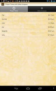 Prayer Times with Qibla Compas