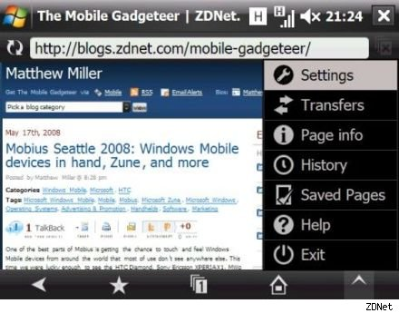 Opera Mobile 9.5