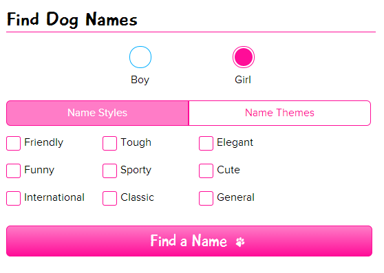 What are some girl pet names?