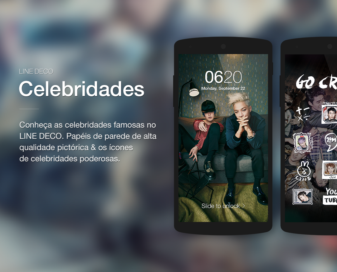 Tela do fundo&Ícone -LINE DECO - screenshot