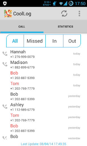 CoolLog - Call Log Statistics