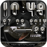 black snake digital clock