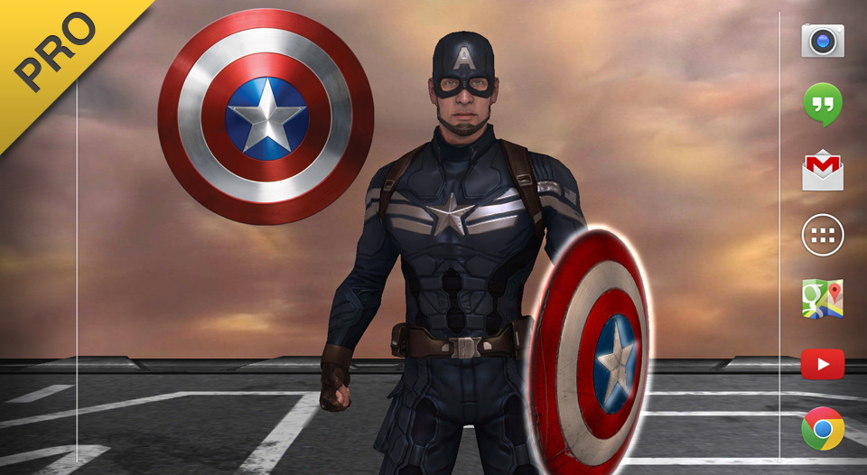 Captain America: TWS Live WP - screenshot
