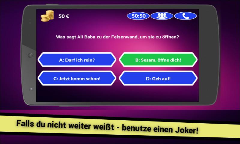 Millionär 2015 Quiz - Deutsch Screen 2