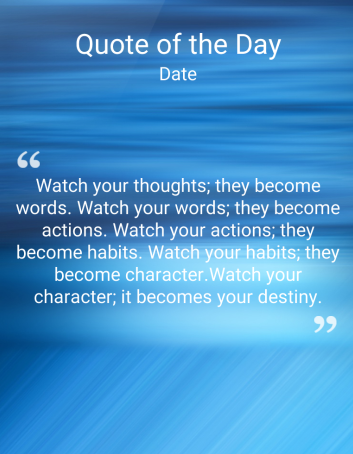 Daily Power Quote