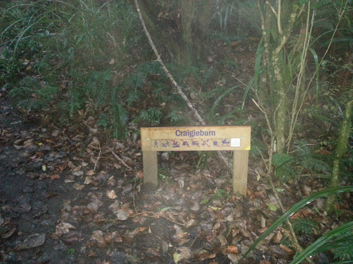 Cragieburn Walking Track Sign