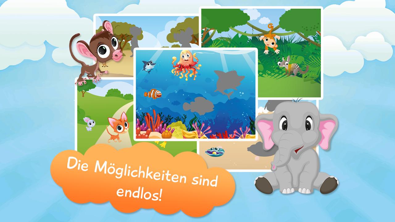 Android application Animals Shadow Puzzles for Kids Free screenshort