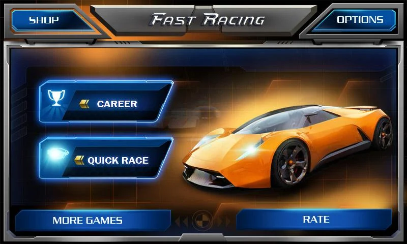 Corrida Rápida 3D -Fast Racing: captura de tela