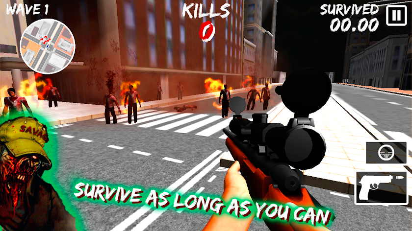Zombie Sniper Game Screen 1