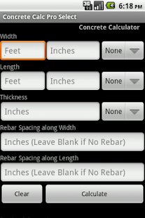 Free Download Concrete Calc Pro Select APK for Android