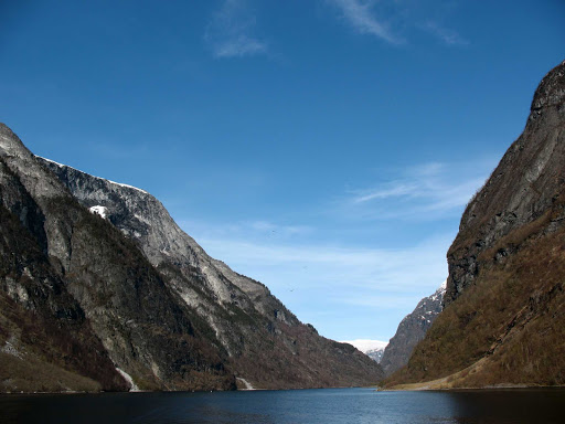 Cruising Norwegian fjords.