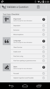 Test Item Checklist Screenshots 2