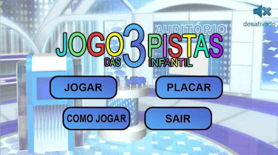 Jogo das 3 pistas Infantil