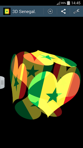 【免費個人化App】3D Senegal Cube Flag LWP-APP點子