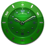 Clock Widget Green Star