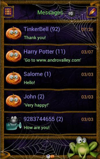 GOSMS POPUP Halloween Theme