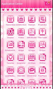 ♥Sweet Heart Theme Go SMS ♥ - screenshot thumbnail