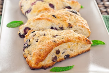 Blueberry and Chocolate Chip Scones