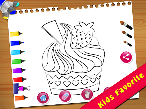 免費下載教育APP|Cupcake Coloring Book app開箱文|APP開箱王