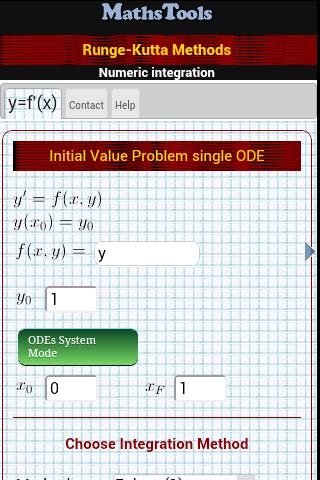Runge-Kutta Methods Screen 2
