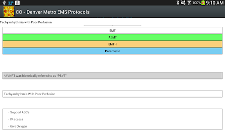 CO-Denver Metro EMS Protocols poster 9