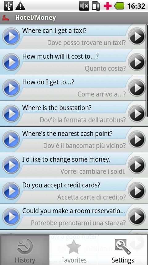 iSayHello English - Italian Screen 3