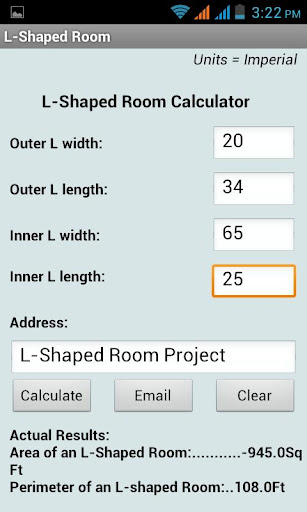 【免費生產應用App】L Shaped Room Calculator-APP點子