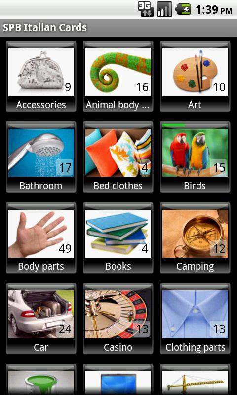Android application SPB Italian Cards screenshort