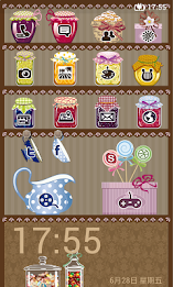 Launcher 8 theme:Candy cabinet poster 1