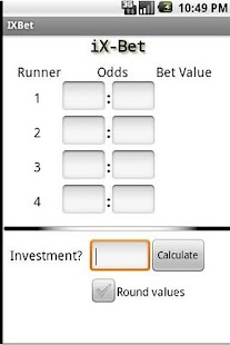 Android application iX-Bet screenshot