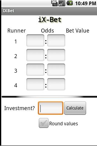 Android application iX-Bet screenshort