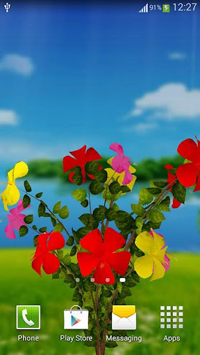 3D Hibiscus Garden LWP