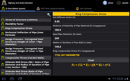 Highway and Road Calc. Tablet poster 6