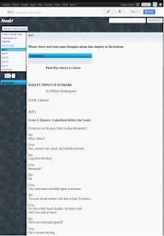 Hamlet audio and text poster 12