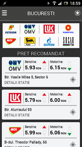 Peco - Preturile carburantilor