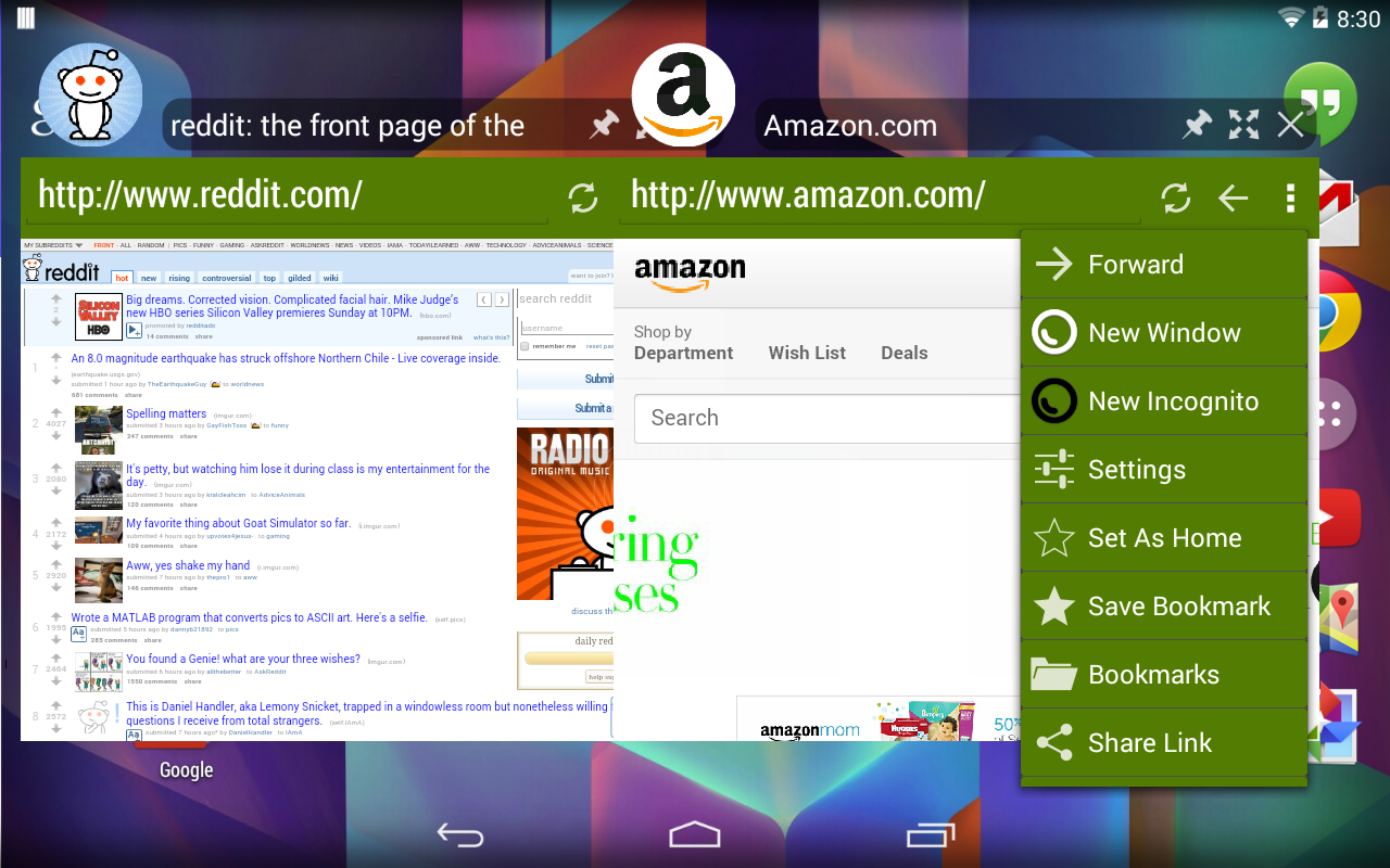 Hover Browser - screenshot