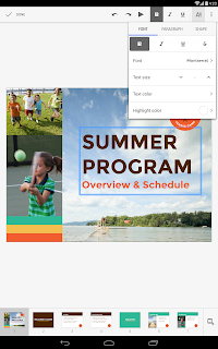 Google Презентации screenshot