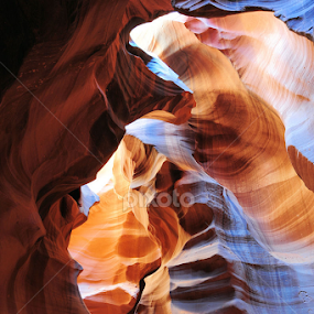 Antelope Canyon by Dub Scroggin - Landscapes Caves & Formations