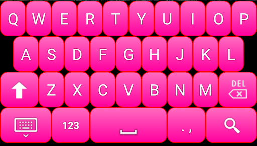 粉紅色的鍵盤