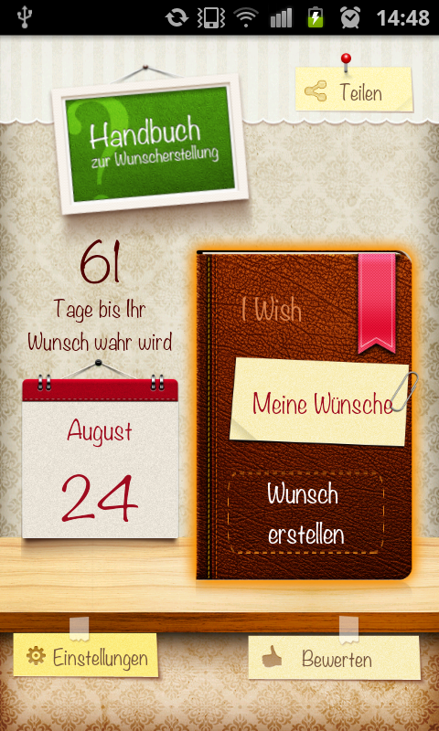 Android application iWishSecret Pro screenshort
