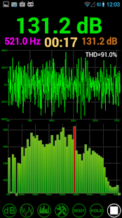Android application Measuring Center screenshot
