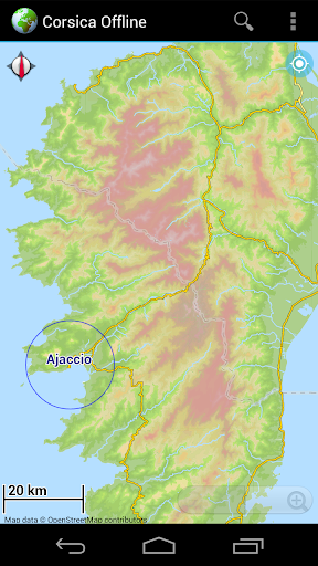 Offline Map Corsica France