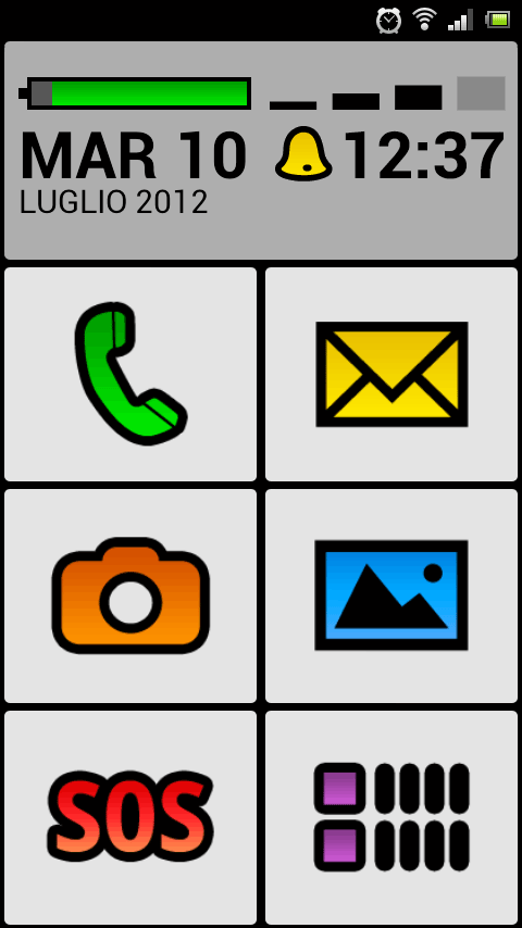 Android application BIG Launcher screenshort