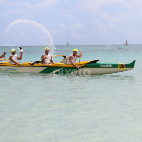 Molokai Hoe  canoe race  by Michael Guerrero - Sports & Fitness Watersports
