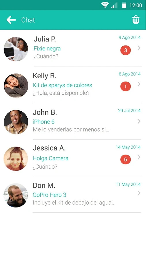   Wallapop: captura de pantalla 