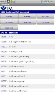 GESTIS Substance database - screenshot thumbnail