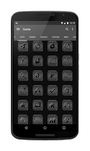 Black Glass Icons