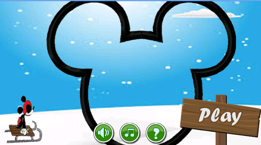 mickey snow sled