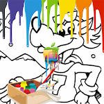 Wolf VS Hare Coloring Pages Apk