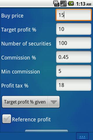 Stock Calculator Financial